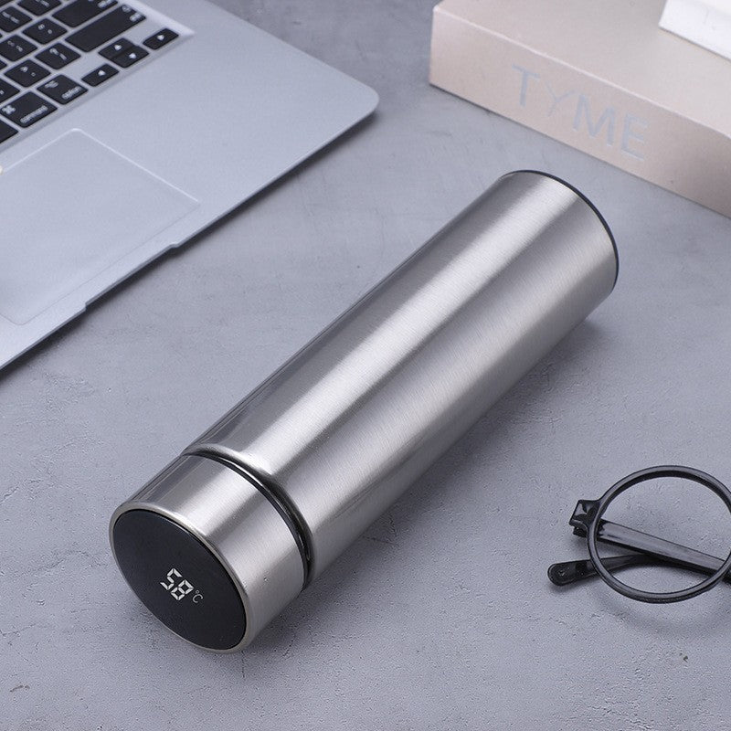 Stainless steel double layer vacuum thermos cup
