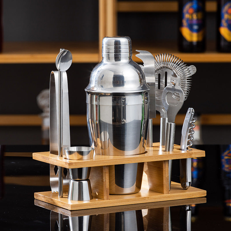 Stainless steel bartending set cocktail shaker