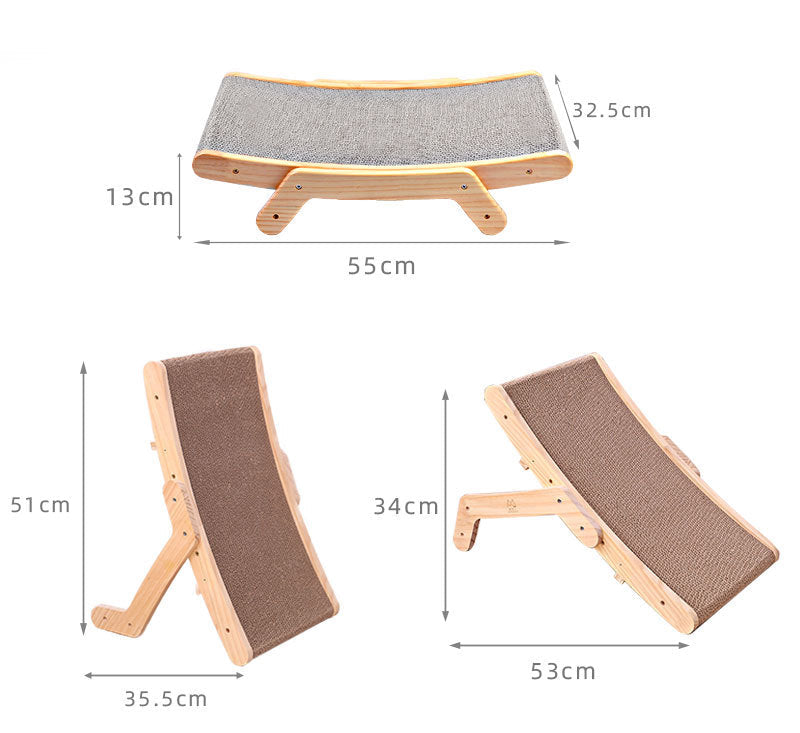 Adjustable Wooden Cat Scratcher
