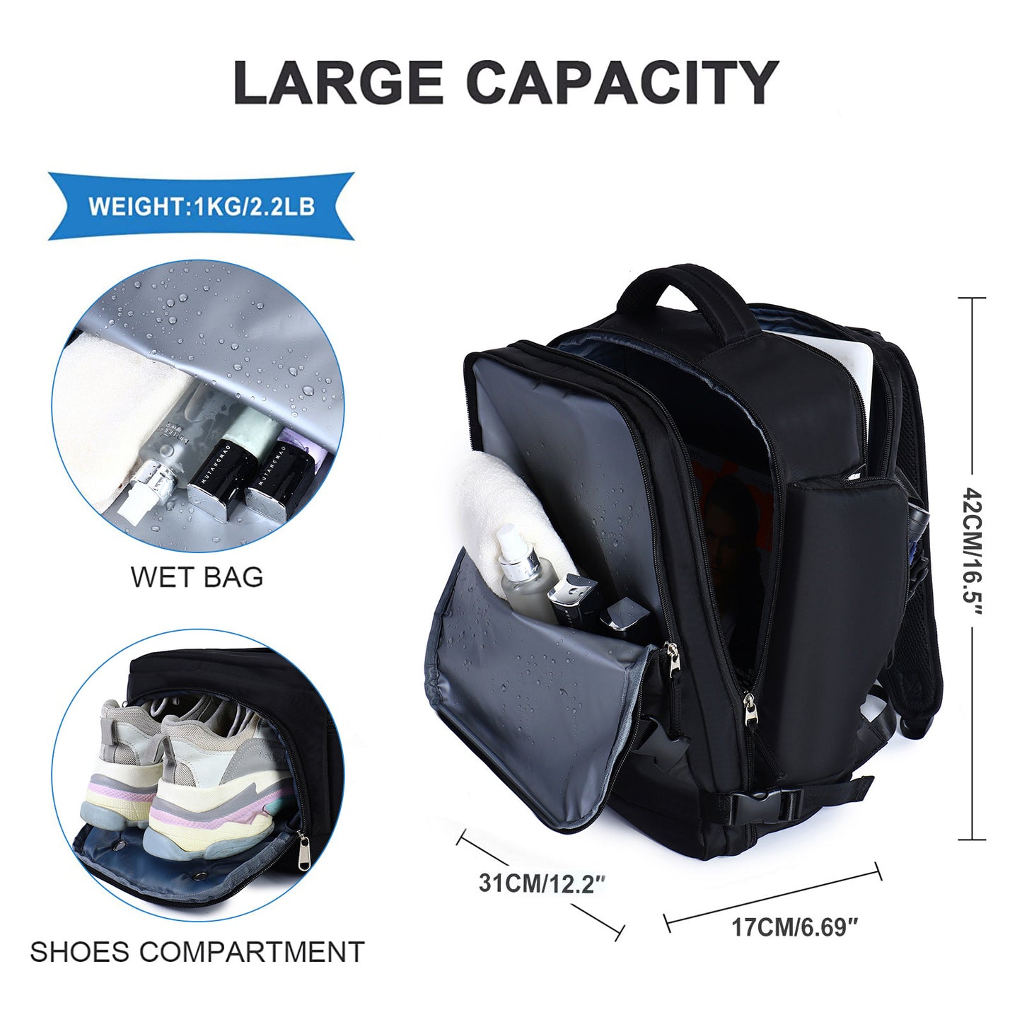 Cross-border travel backpack, Student school bag