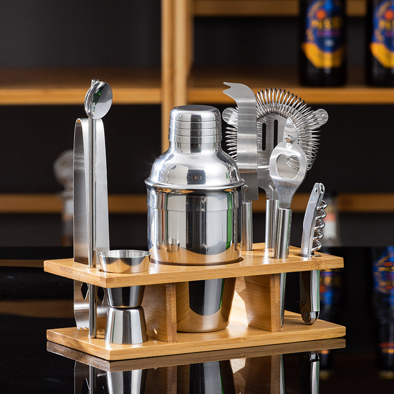 Stainless steel bartending set cocktail shaker