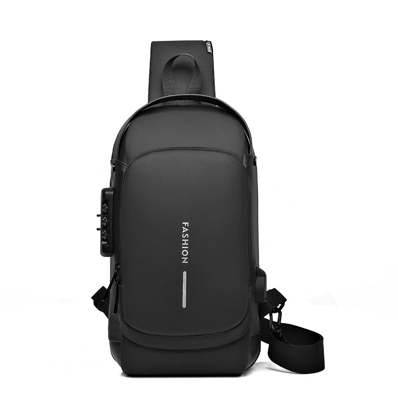 Combination Lock Anti-Theft Men's Chest Bag