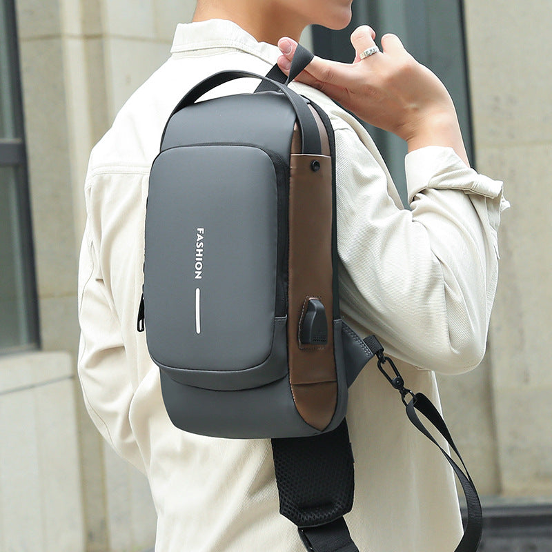 Combination Lock Anti-Theft Men's Chest Bag