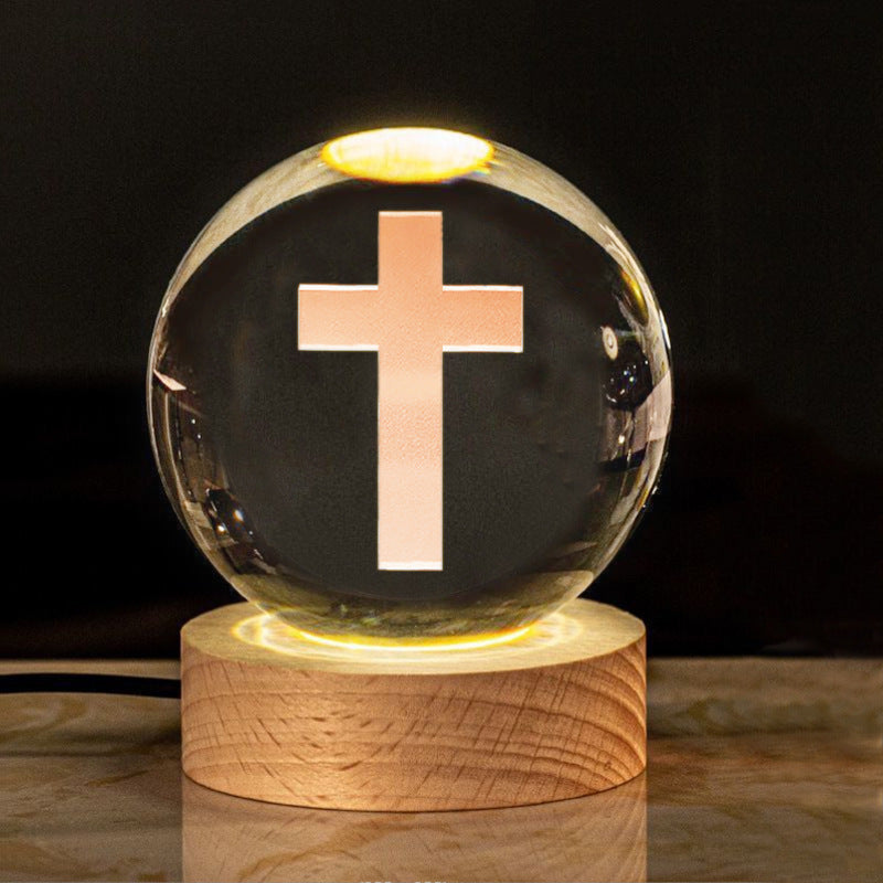 Creative luminous crystal ball ~ cross