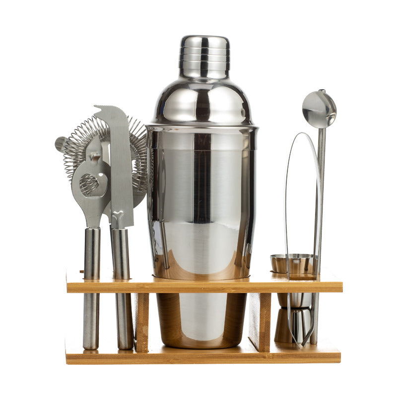 Stainless steel bartending set cocktail shaker