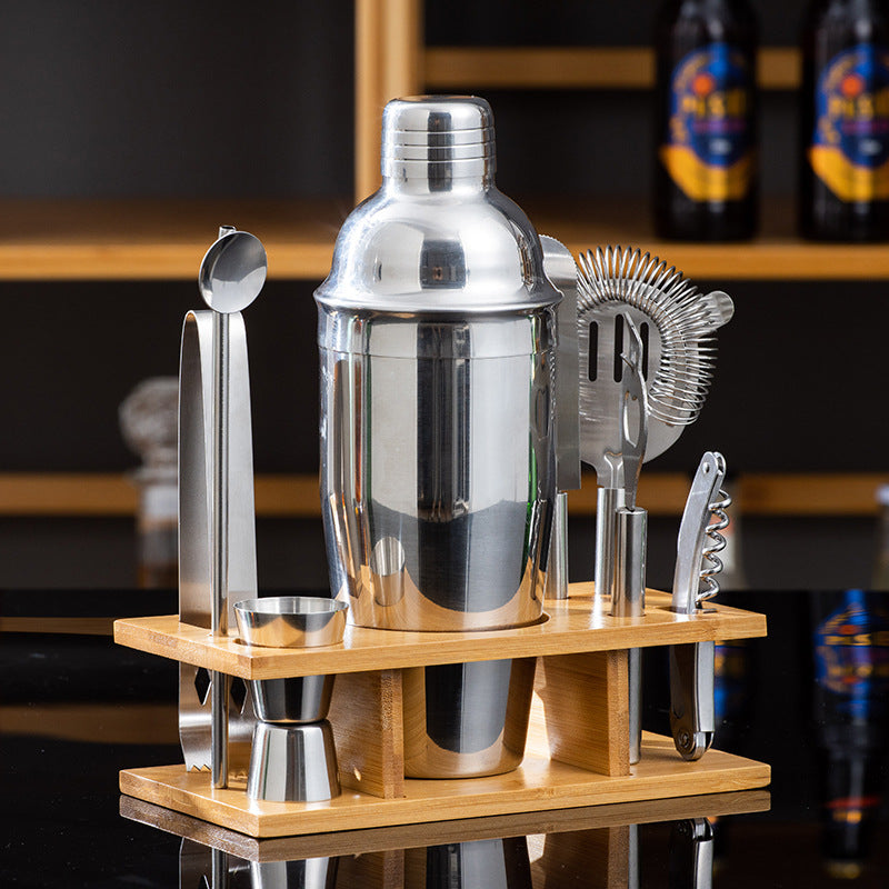 Stainless steel bartending set cocktail shaker