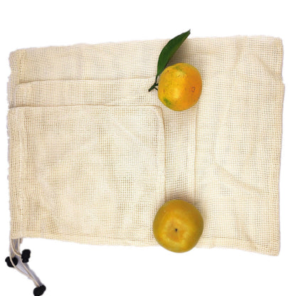 Premium Eco-Friendly Reusable Cotton Mesh Produce Bags (9-Pack)