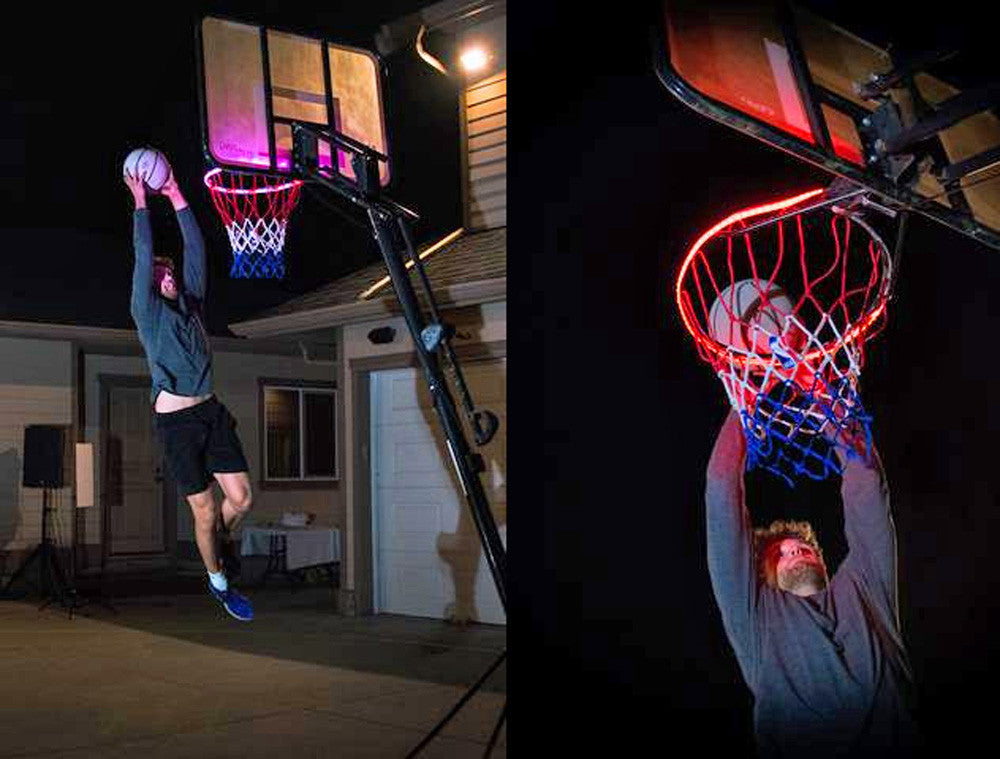 LED basketball frame