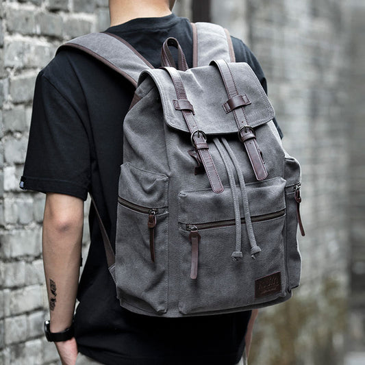 Men's canvas backpack