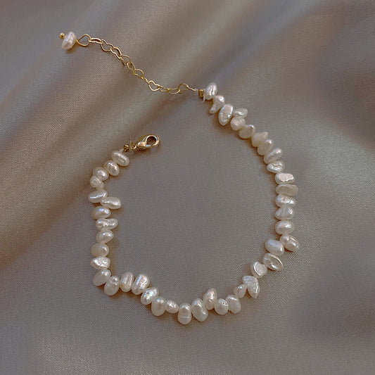 Pearl peach blossom bracelet