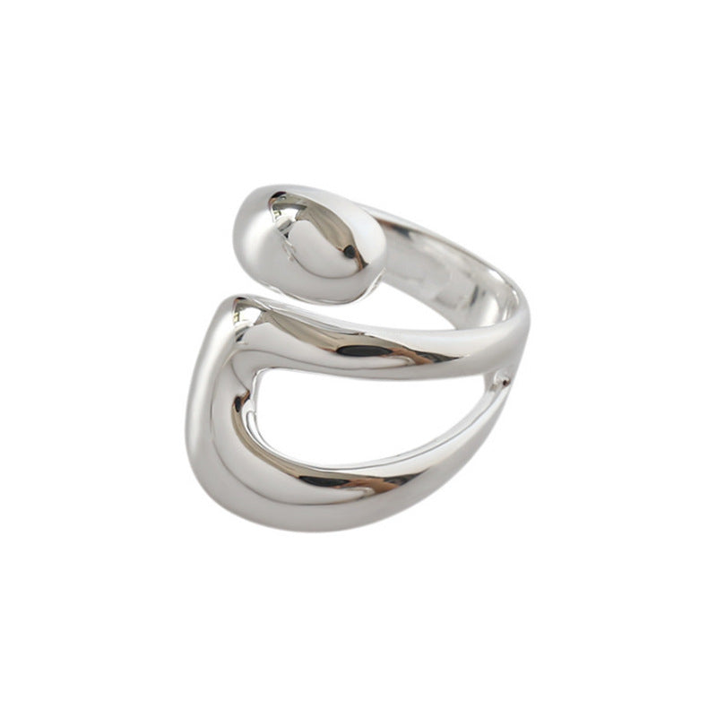 Sterling silver curve ring