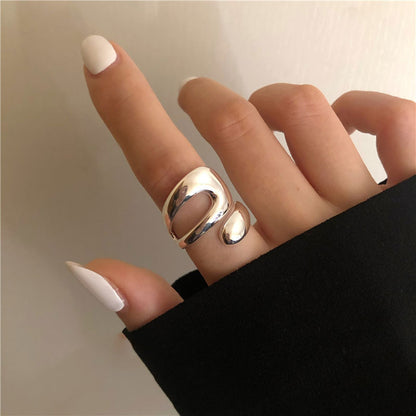 Sterling silver curve ring