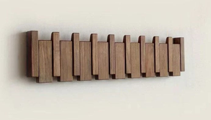 Solid wood coat hook