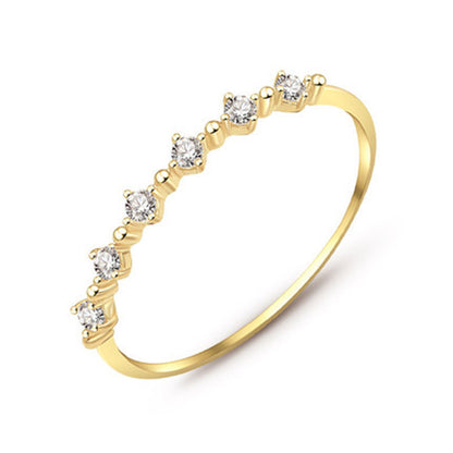 Sterling silver rhinestone Ring