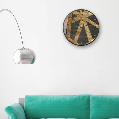 Simple striped wall clock