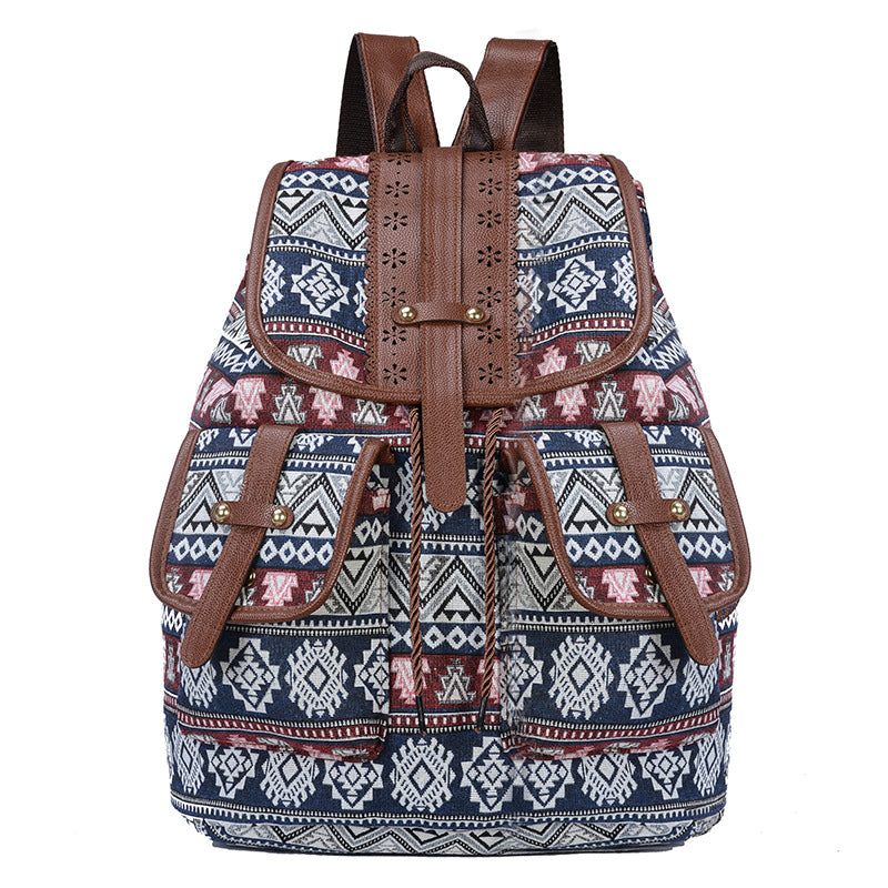 New Ethnic Style Retro Pattern Backpack