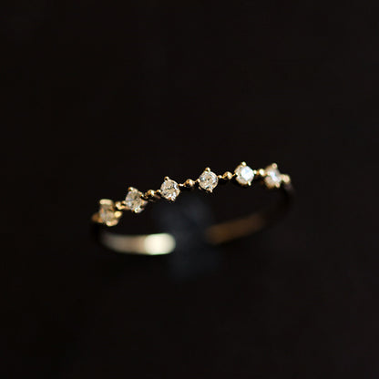 Sterling silver rhinestone Ring