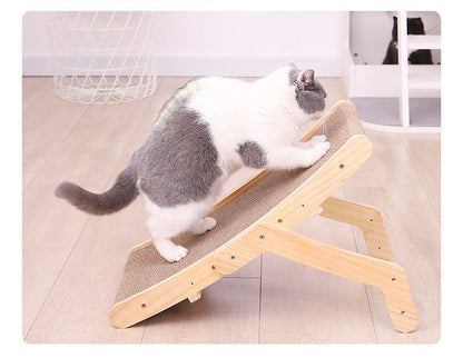 Adjustable Wooden Cat Scratcher