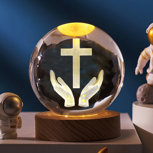 Creative luminous crystal ball ~ cross