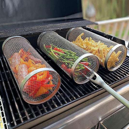 Stainless steel barbecue cage