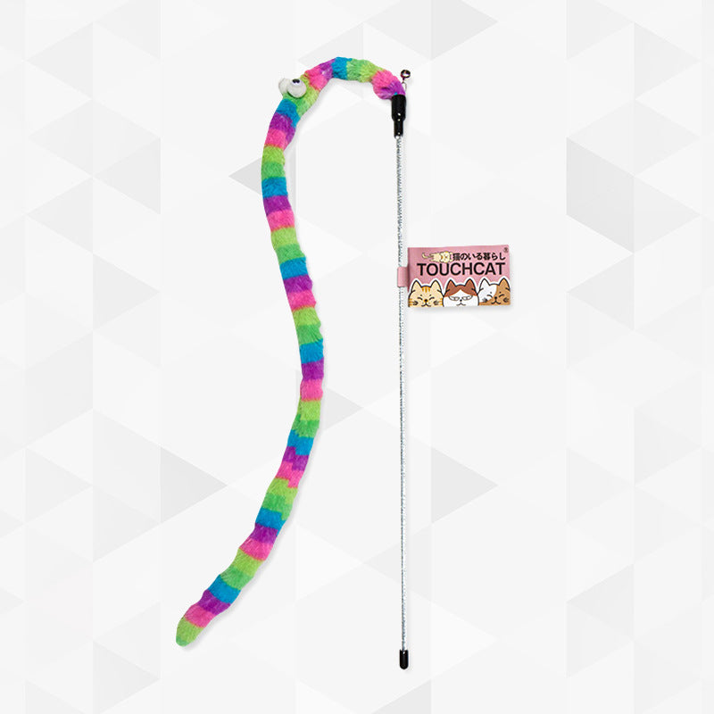 Flexible Long Caterpillar Cat Toy