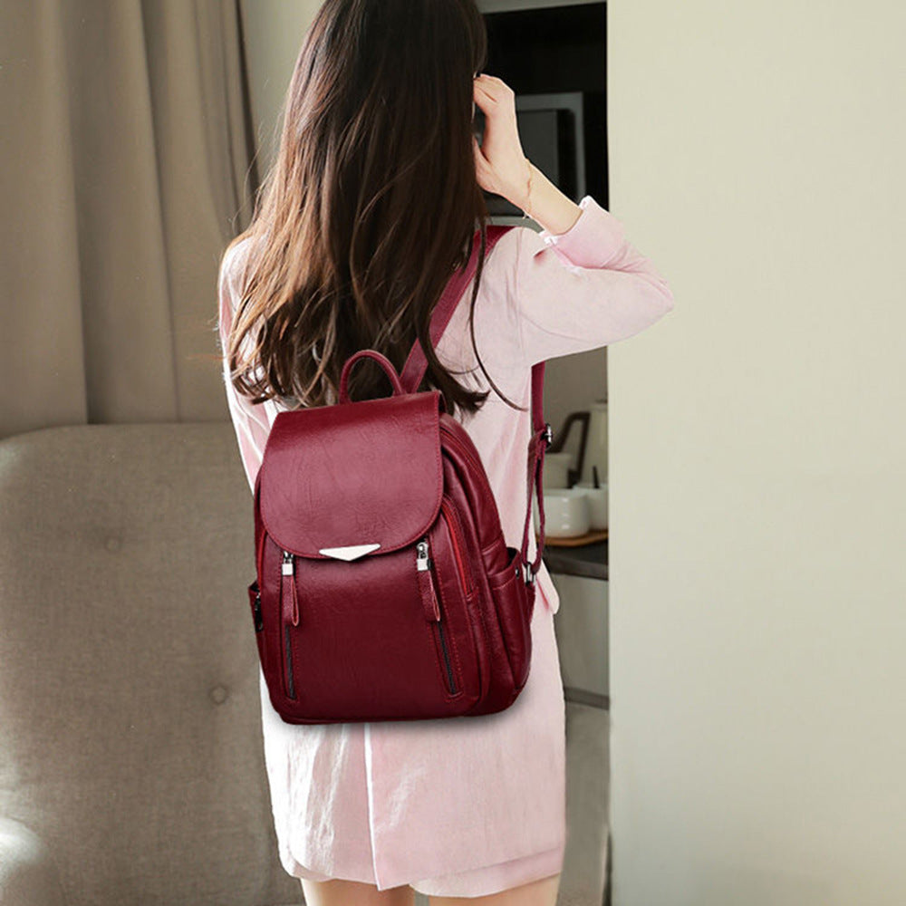 Women’s Polyurethane Leather Backpack