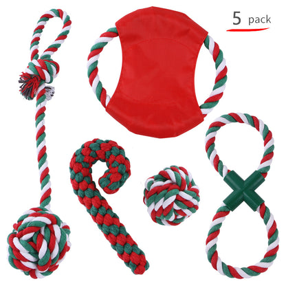 Christmas cotton rope toy set