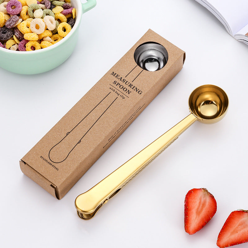 Stainless steel coffee measuring spoon