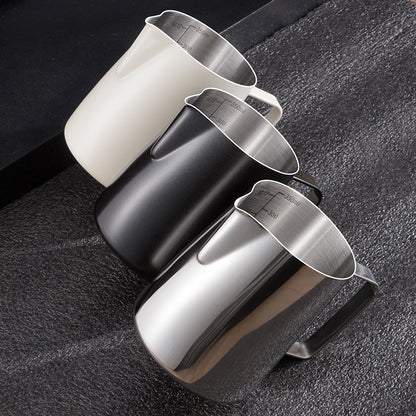 350/600ml stainless steel pull flower cup coffee milk pot