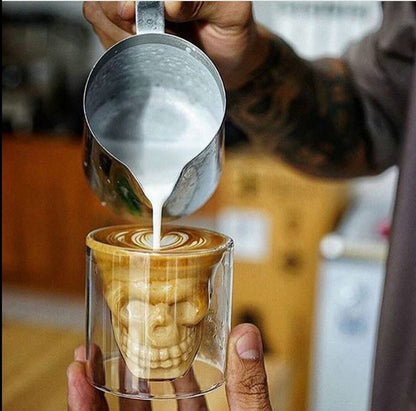 Double-layer glass coffee cups