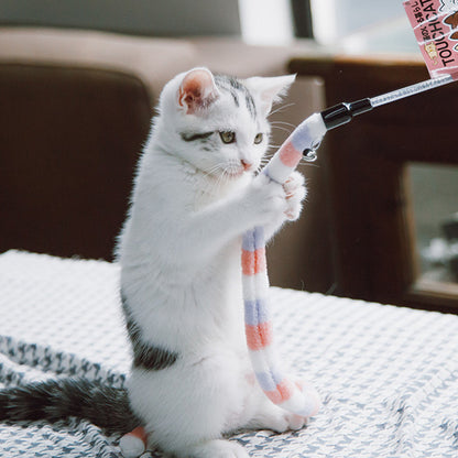 Flexible Long Caterpillar Cat Toy