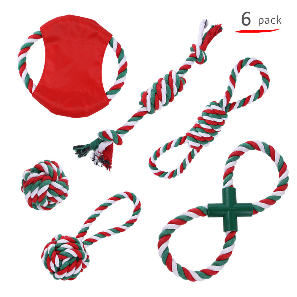 Christmas cotton rope toy set