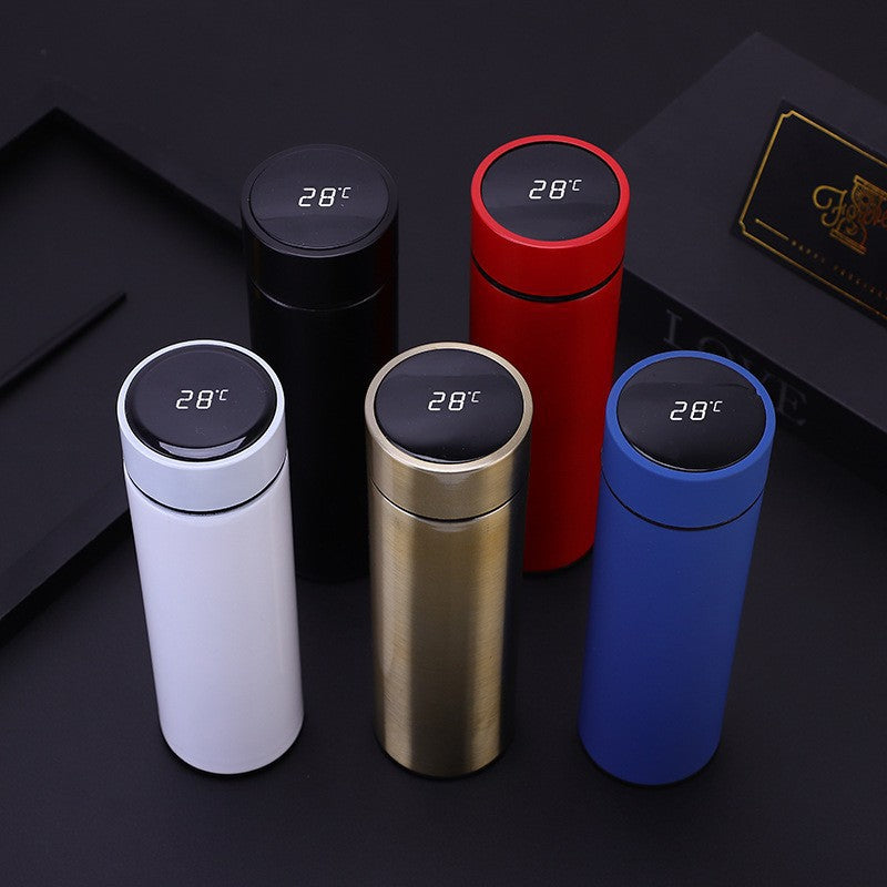 Stainless steel double layer vacuum thermos cup