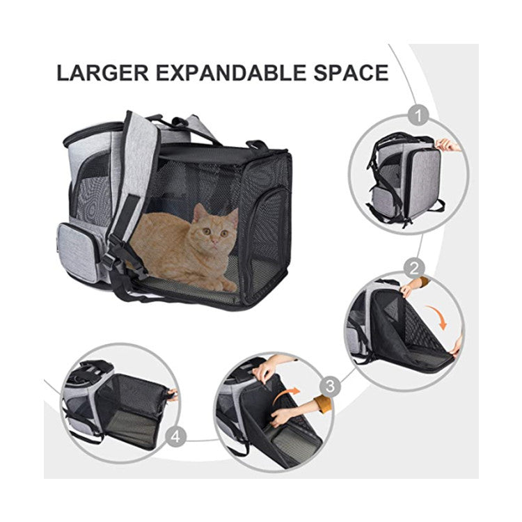 Pet bag foldable and expandable