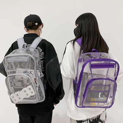 Transparent School Backpack - Large Capacity