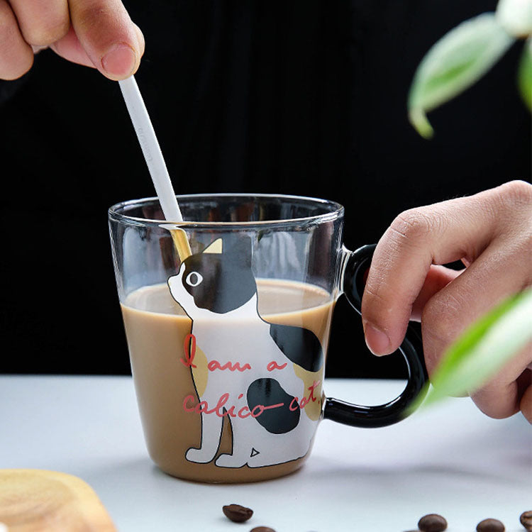 Cute cat coffee cup