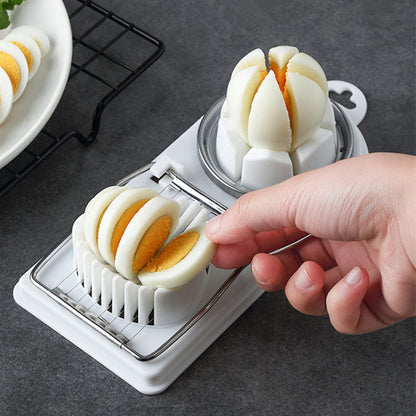 Multi-functional egg cutter