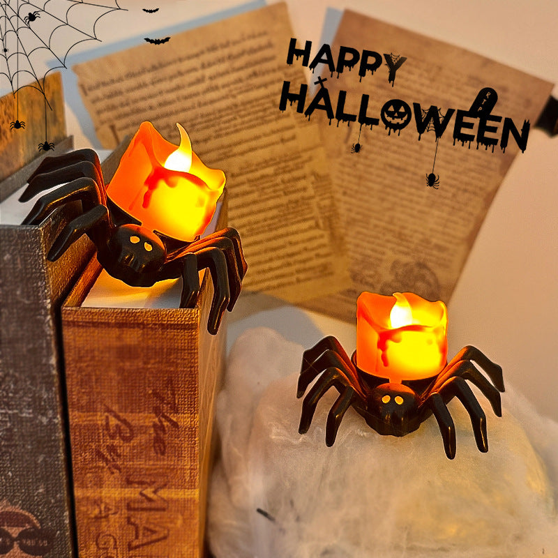 Halloween spider candle light LED