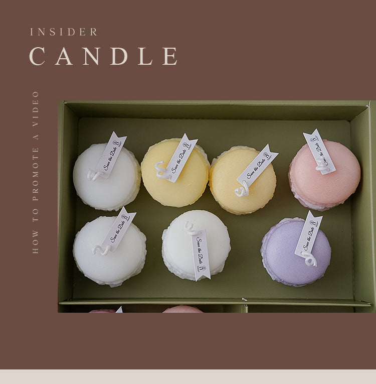 Macaron scented candle