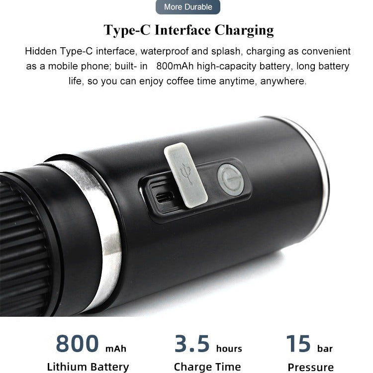 3-in-1 Portable Multi-Capsule Espresso Maker