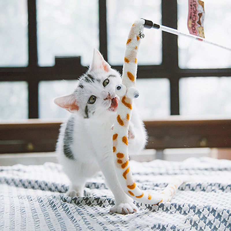 Flexible Long Caterpillar Cat Toy