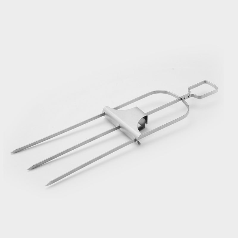 Stainless steel semi-automatic Barbecue Fork