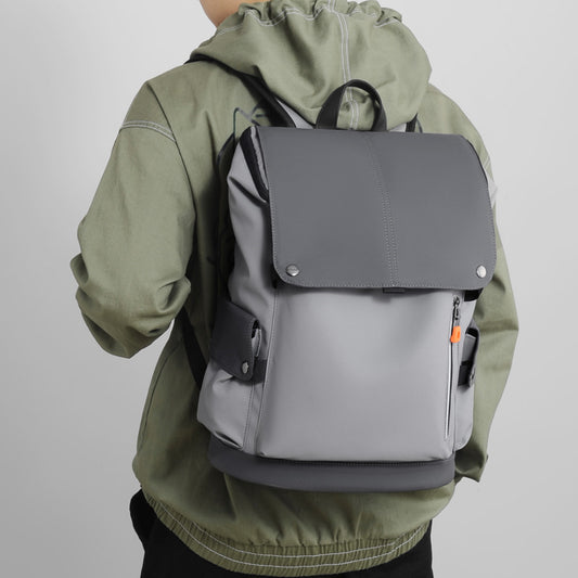 Leather Men's Backpack - Trendy and Functional