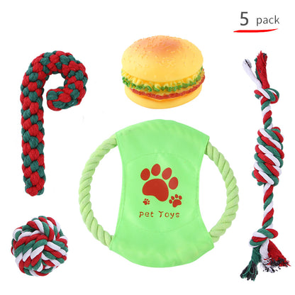 Christmas cotton rope toy set