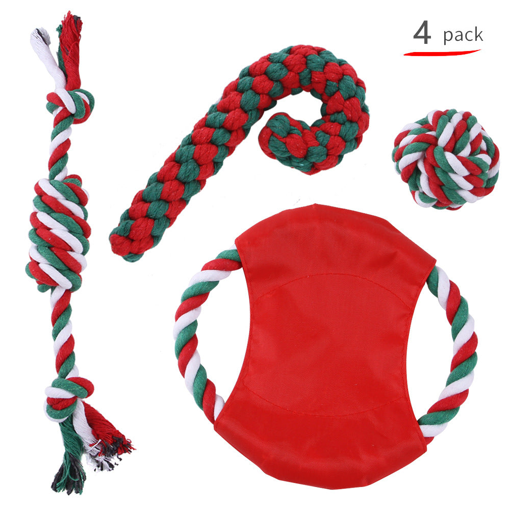 Christmas cotton rope toy set
