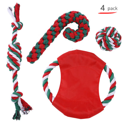 Christmas cotton rope toy set
