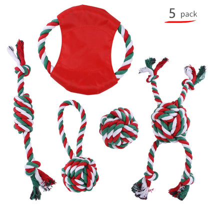 Christmas cotton rope toy set