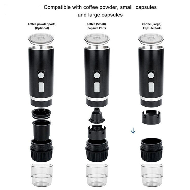 3-in-1 Portable Multi-Capsule Espresso Maker