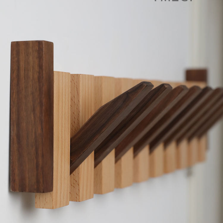 Solid wood coat hook