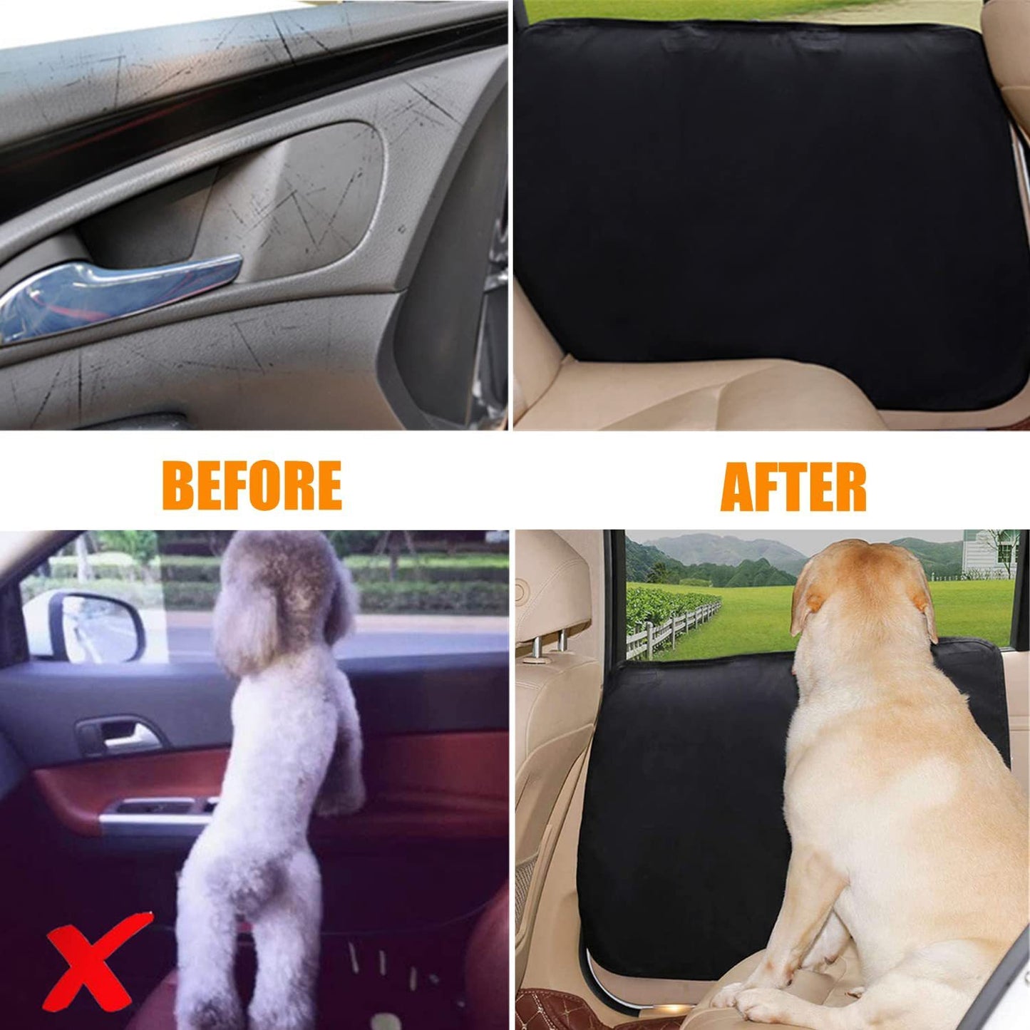 Car seat door protection